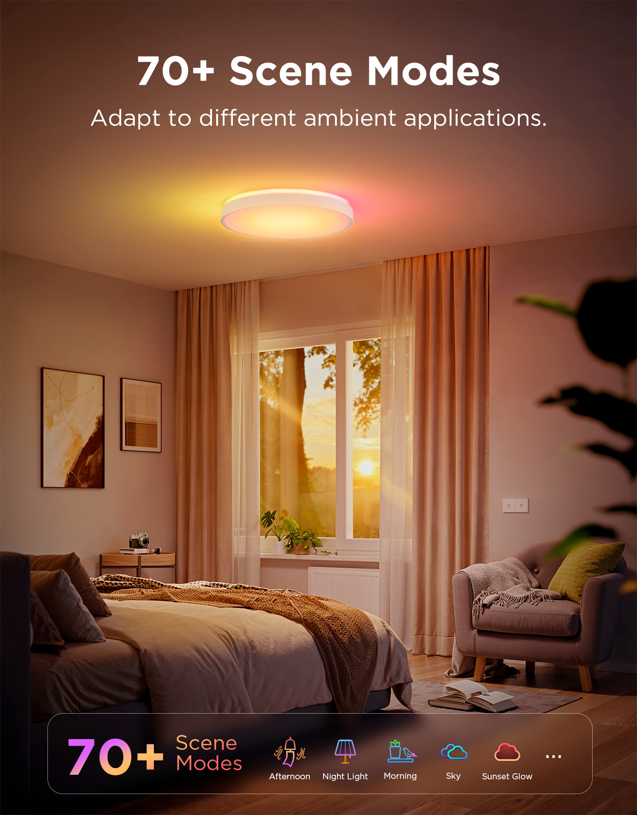 Govee 15-Inch RGBICWW Smart Ceiling Light Pro - Image 4