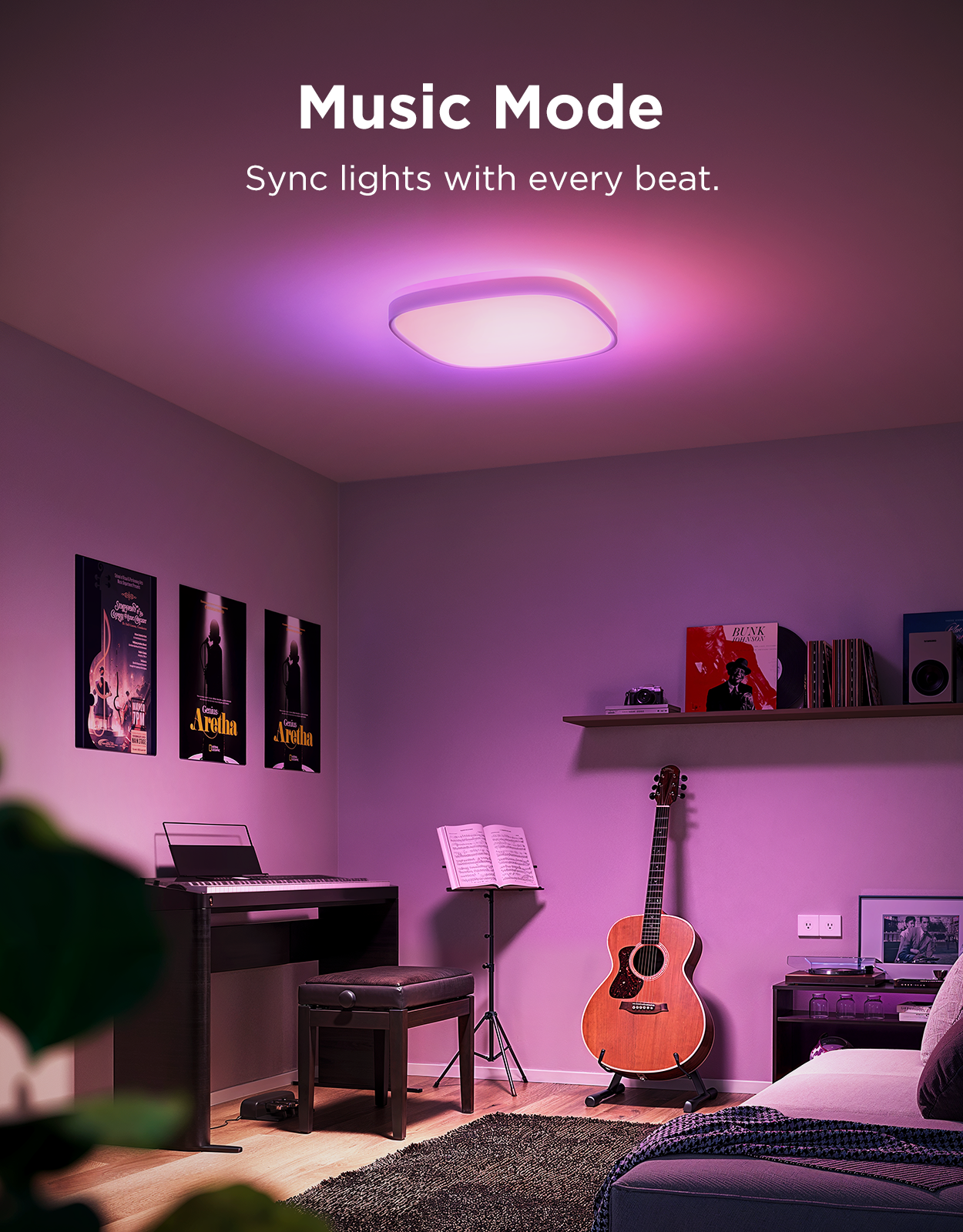 Govee 12-Inch RGBWW + RGBIC Smart Ceiling Light - Image 28