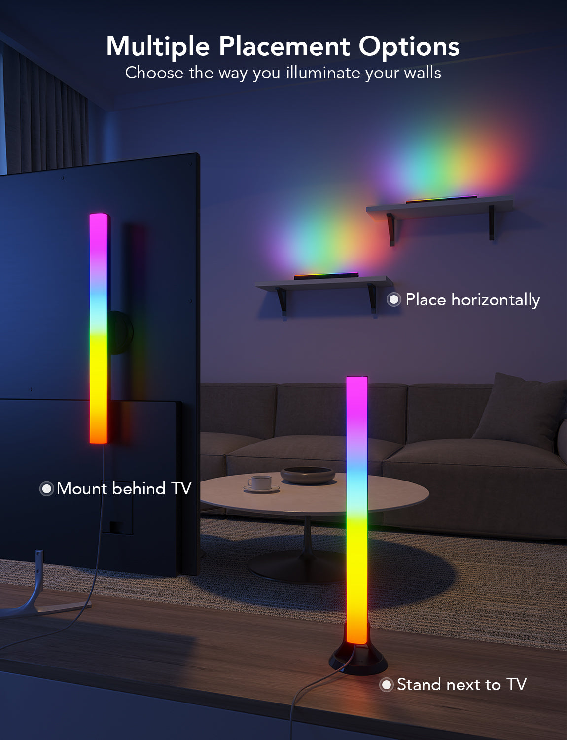 Govee RGBIC TV Light Bars for 45-70 inch TVs - Image 7