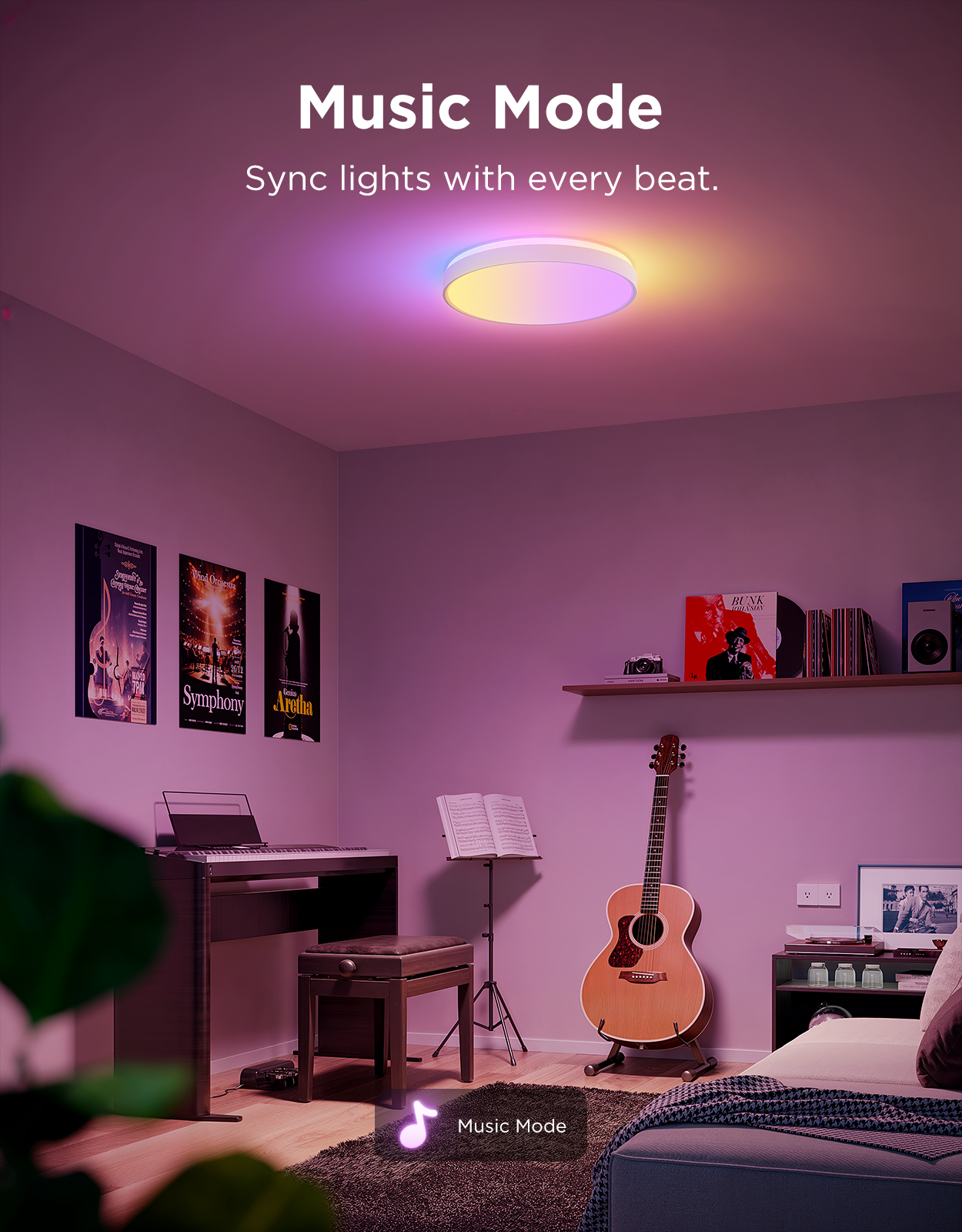 Govee 15-Inch RGBICWW Smart Ceiling Light Pro - Image 6