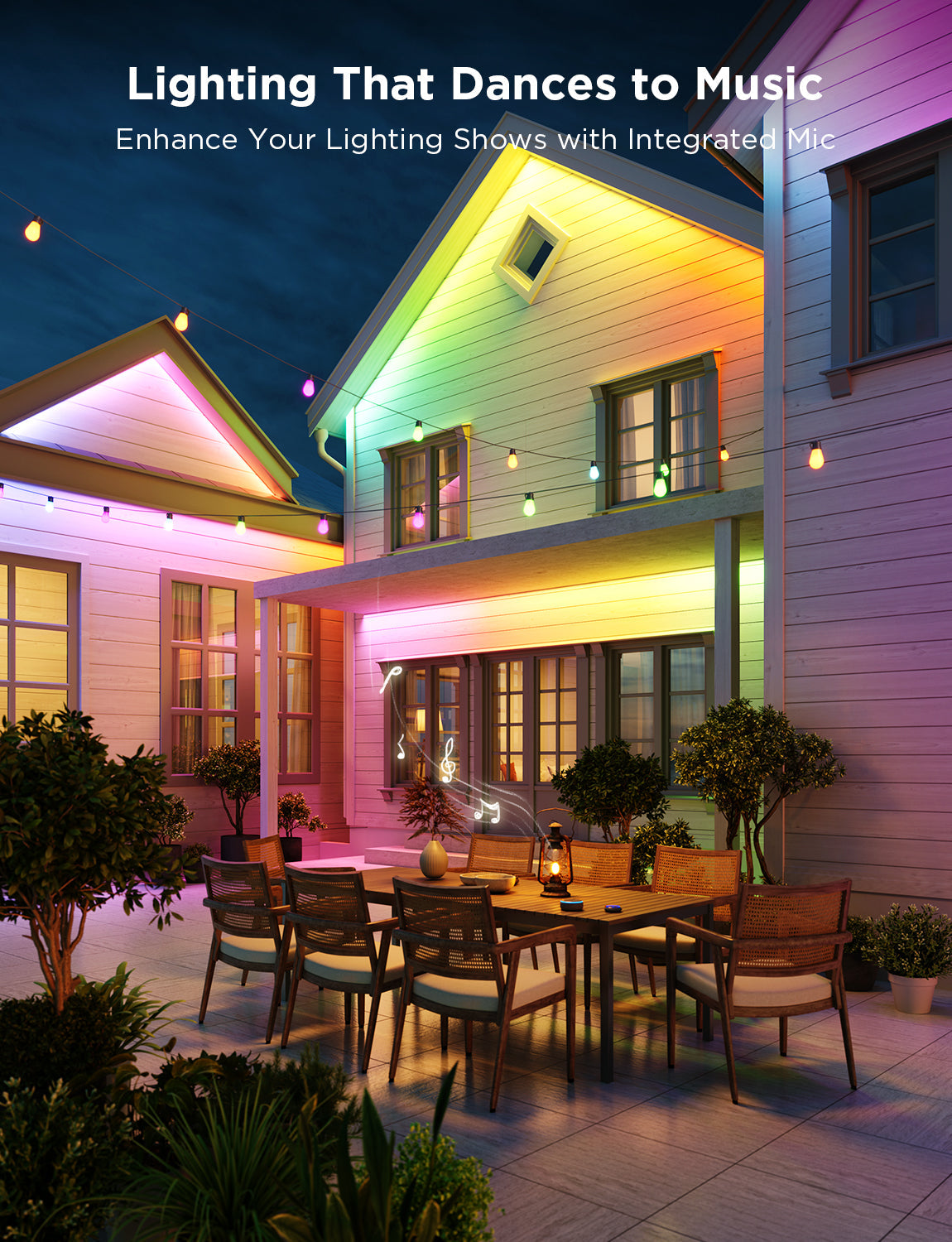 Govee Wi-Fi RGBIC Outdoor Strip Lights - Image 7