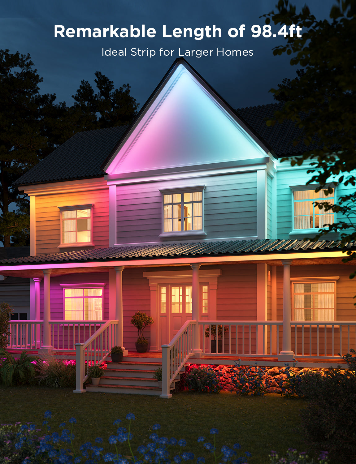 Govee Wi-Fi RGBIC Outdoor Strip Lights - Image 2