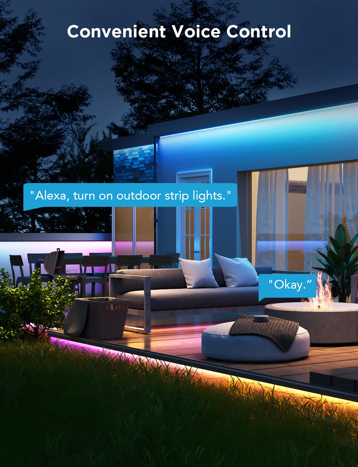 Govee Wi-Fi RGBIC Outdoor Strip Lights - Image 8
