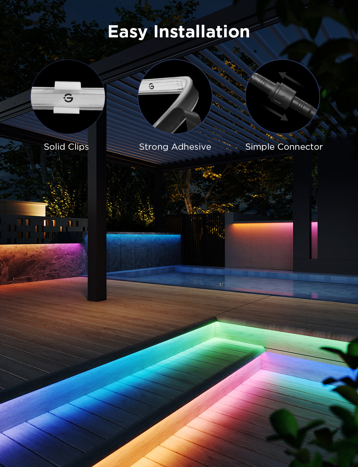 Govee Wi-Fi RGBIC Outdoor Strip Lights - Image 17