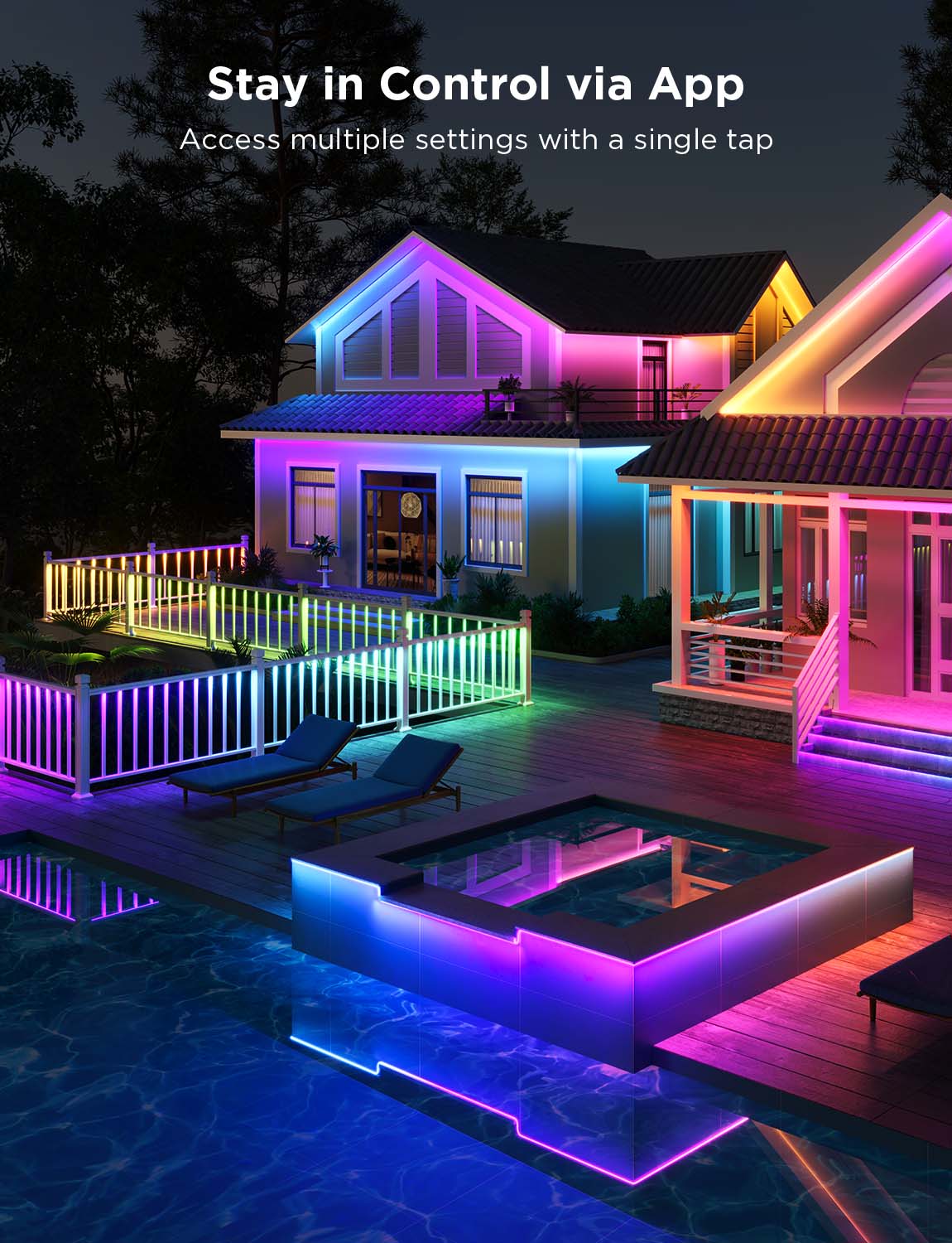 Govee RGBICWW Outdoor LED Strip Lights - Image 24