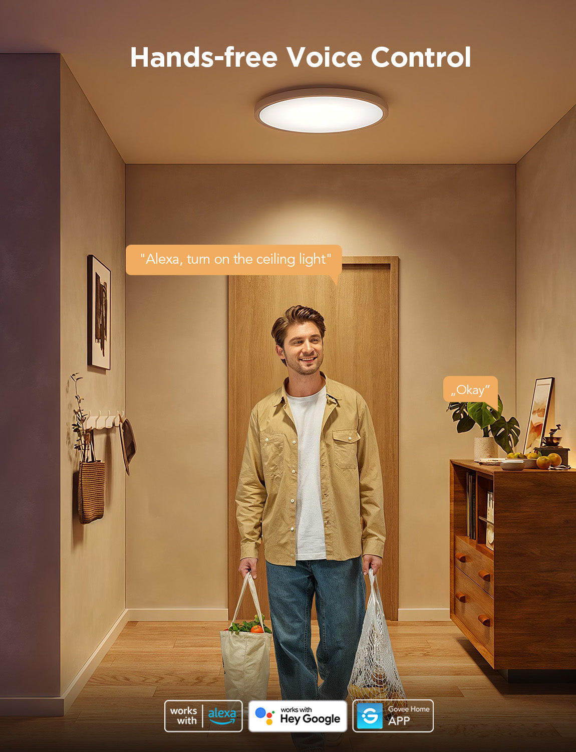 Govee 12-Inch RGBWW + RGBIC Smart Ceiling Light - Image 17