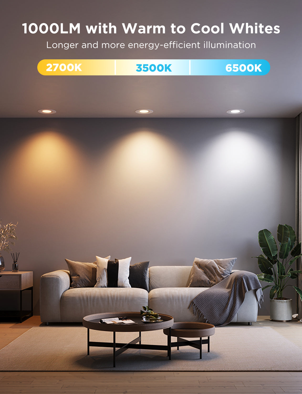 Govee 6-Inch Smart Retrofit Recessed Can Lights - Image 2