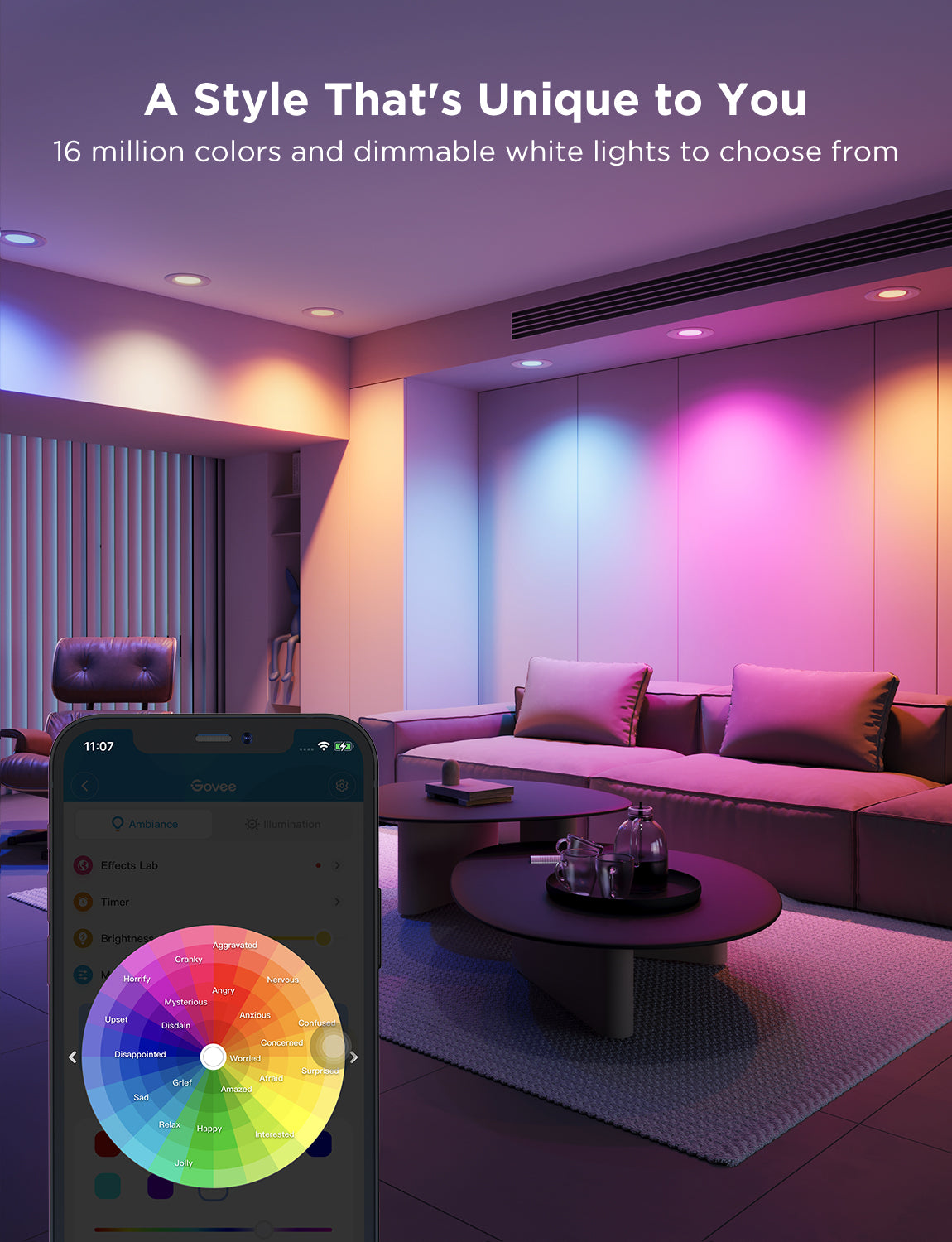 Govee 6-Inch Smart Retrofit Recessed Can Lights - Image 3