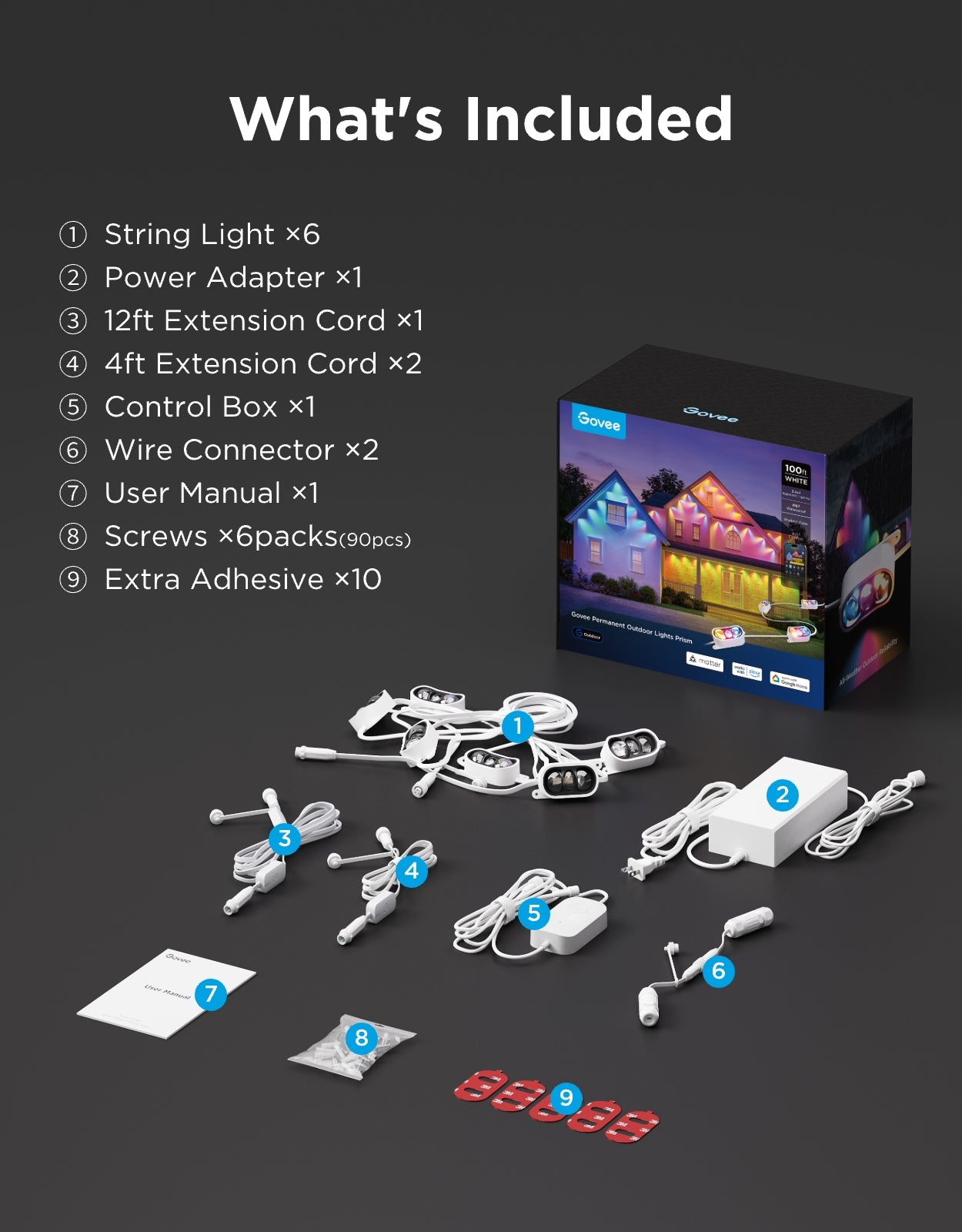 Govee Permanent Outdoor Lights Prism - Image 9